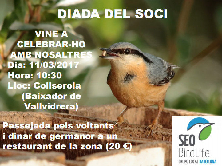 Día del socio de SEO/Birdlife- Grupo Local Barcelona