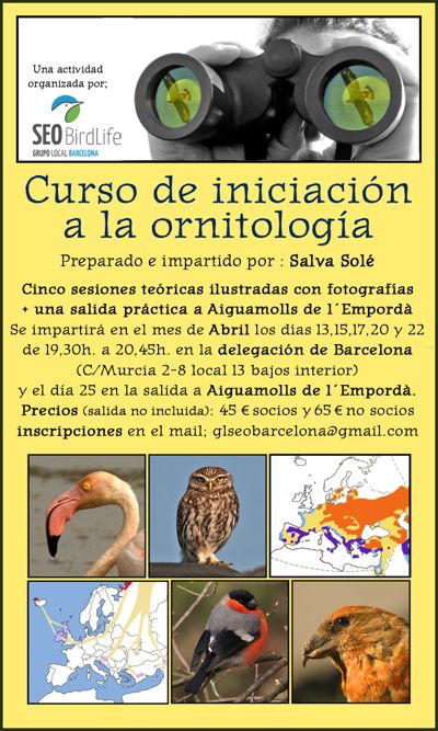 Curso de iniciación a la ornitología 2015 - Grupo Locasl SEO Birdlife