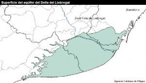 El Delta del Llobregat: el acuífero la pieza clave - el delta a vista de pájaro
